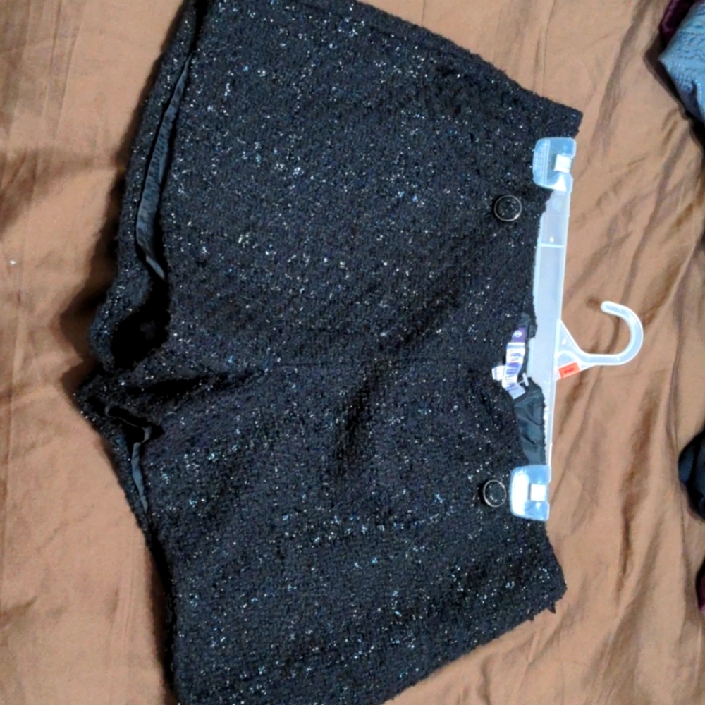 Black tie style dressy shorts